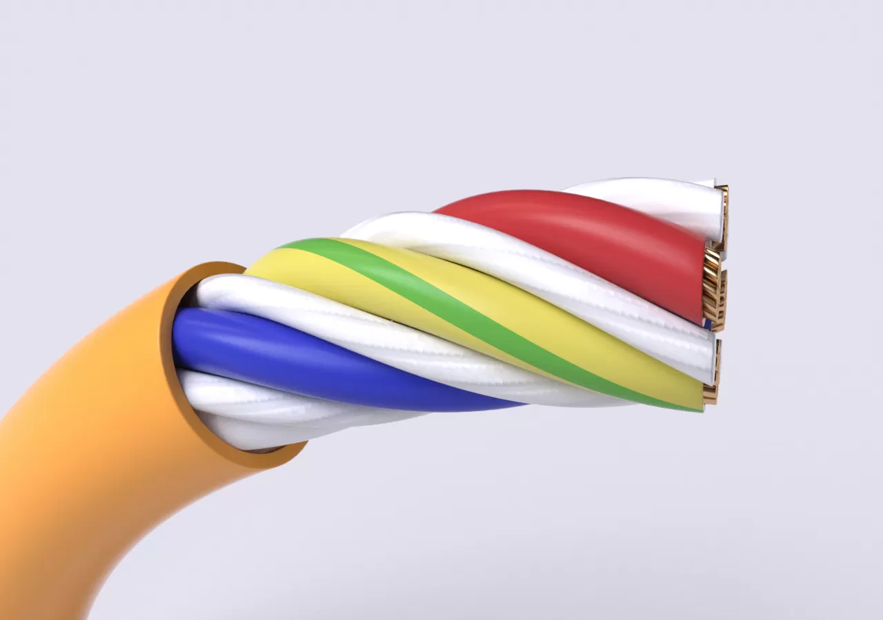 PS Flexible PVC Material Power Cable